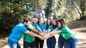 people-having-team-building-forest